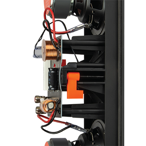 Rigid Baffle design with acoustic smoothing for improved transducer integration